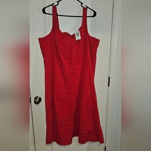 Torrid Belle Isle Red Tea Length Dress